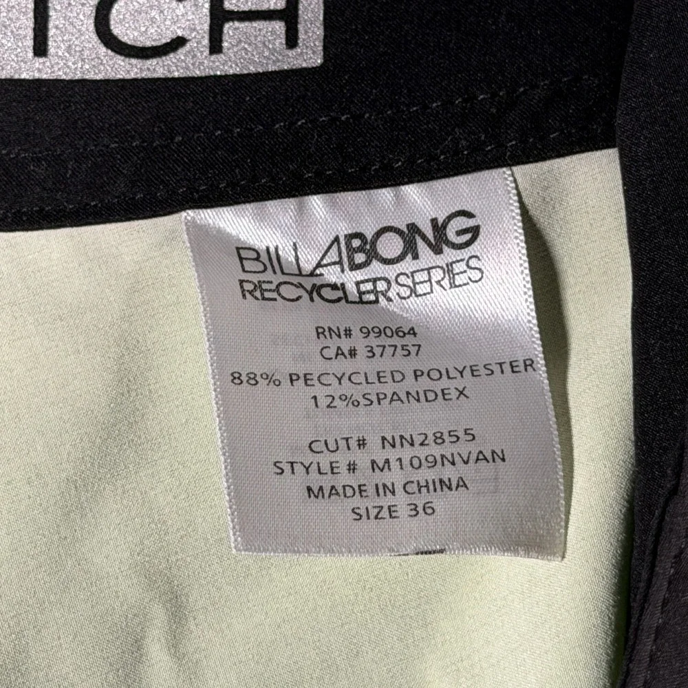 Billabong Platinum X Stretch Board Shorts Mens 36 Paint Drip Green Blue M109NVAN